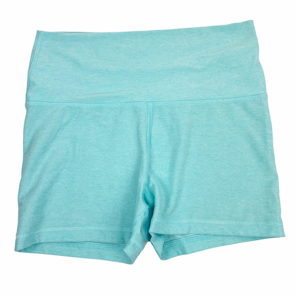 High Waist Blue Biker Shorts Leggings XS